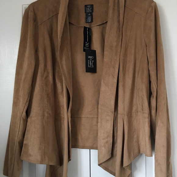NEW VAKKO INC micro suede fabric jacket blazer XL - Picture 2 of 6